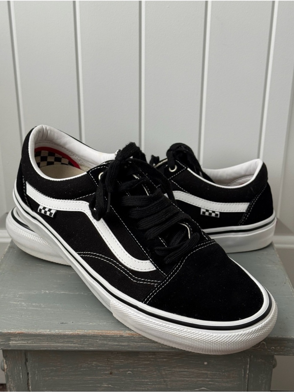 Vans / Skate Old Skool / Black-White Sneakers /Size 12
